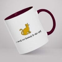 Mug - I give my tongue to zeu cat
