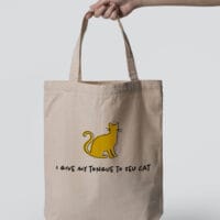 Tote Bag - I give my tongue to zeu cat