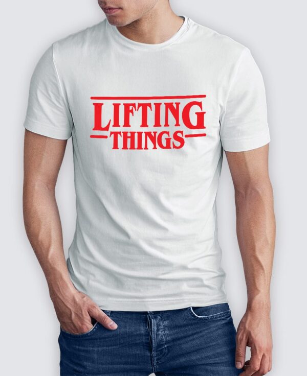 Tee Shirt Homme - Lifting Things (Stranger Things)